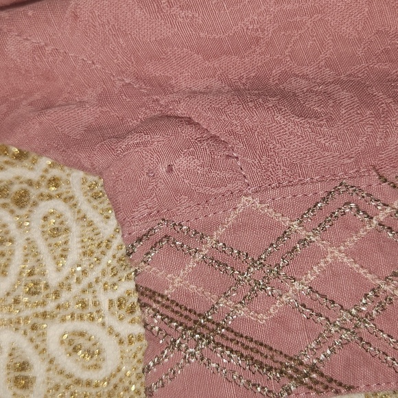 J Jill Women's SZ M Pink Linen Blend Foxglove Long Sleeve Button Up Jacket City - Picture 11 of 14